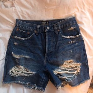 abercrombie high rise 4 inch shorts